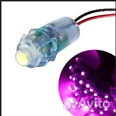 Пиксельный модуль F5, 9мм, ip65, 0,2Вт, 12В фиолет