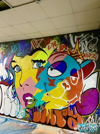 Граффити роспись помещений, стен, картины