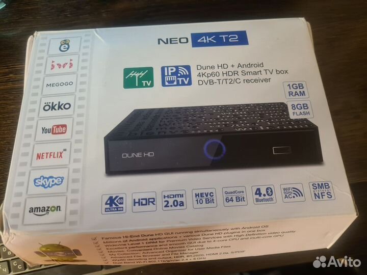 Тв-приставка dune HD HD Neo 4K T2