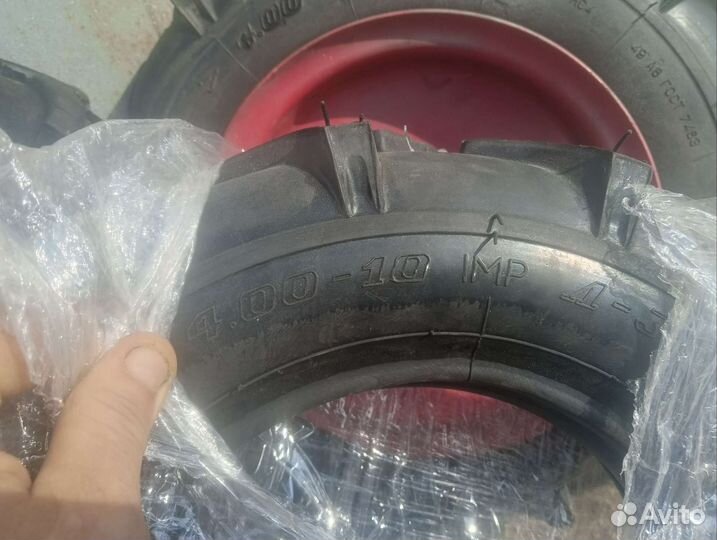 Колеса для мотоблока 4/10 + Покрышка новая