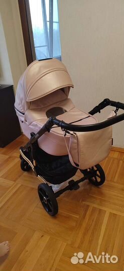 Коляска 2 в 1 эко кожа Peppy Indie