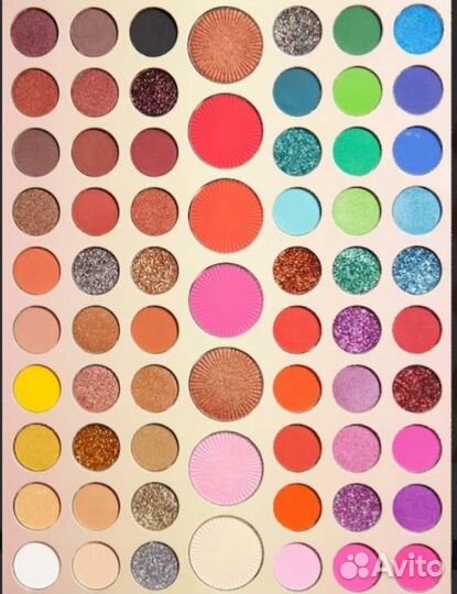 Палитра теней, румяна, хайлайтер