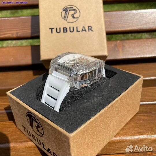 Мужские часы Tubular белые (Арт.85697)