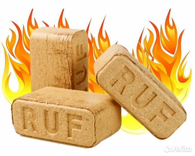 Топливные брикеты RUF дуб, сосна, береза