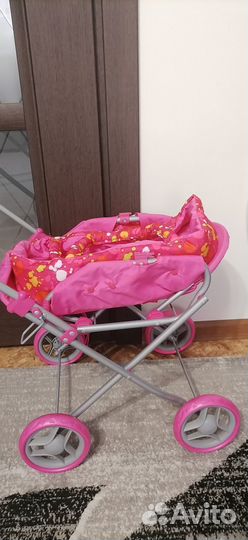 Коляска для кукол с пупсиком