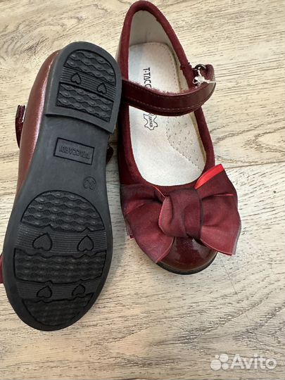 Туфли красные лакированный рр30