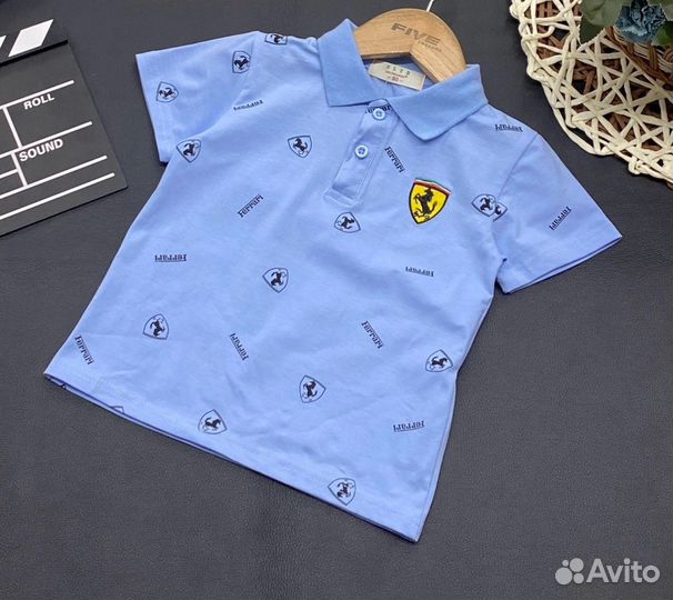 Поло рубашка для мальчика, 98-122