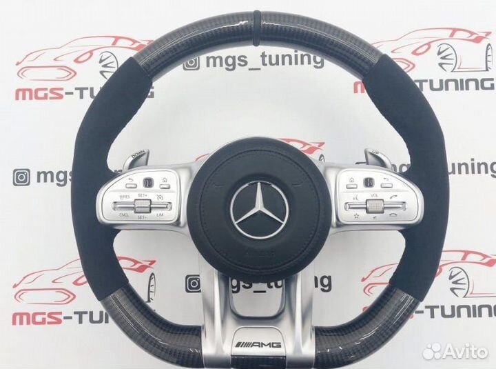 Руль S63 AMG Карбон + алькантара на S-Class W222