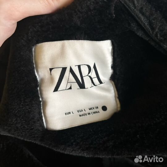 Дубленка zara женская L