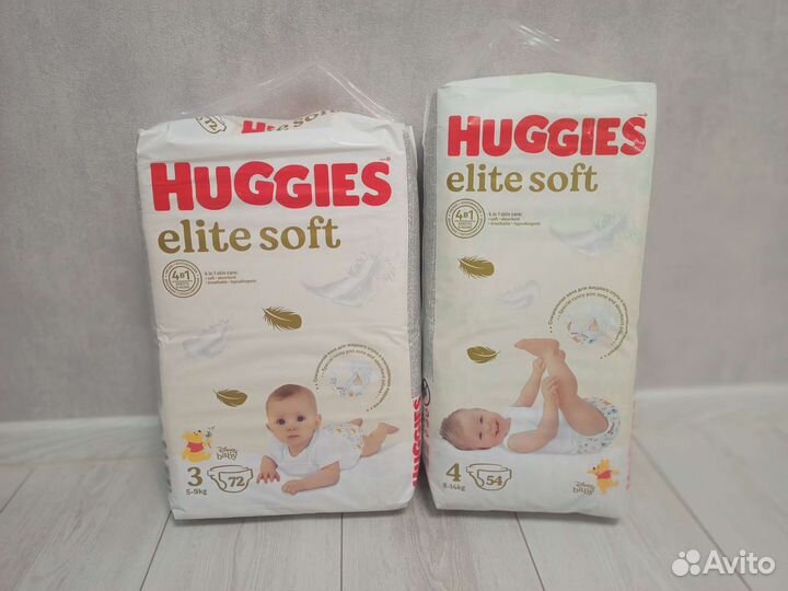Подгузники и трусики Huggies Elite Soft