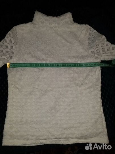 Водолазка белая школьная