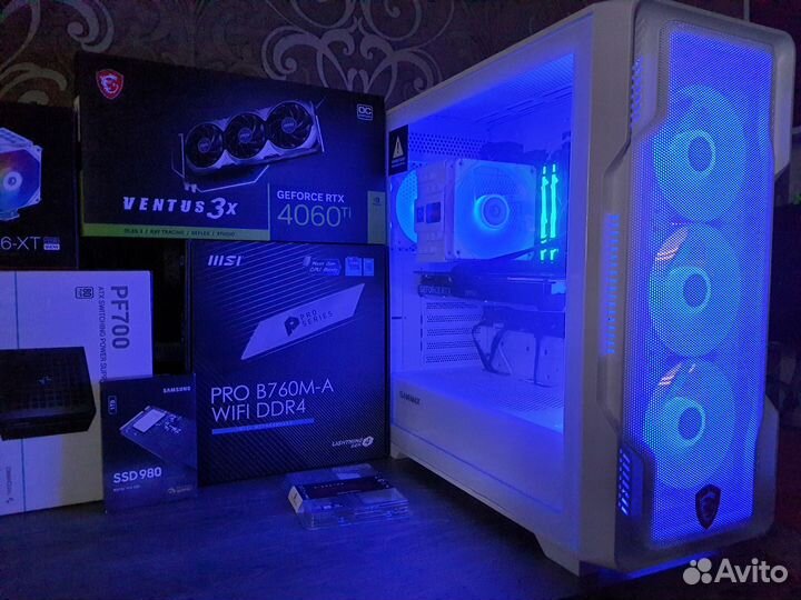 Мощный MSI RTX4060Ti/B760+Core i5 13500/SSD1T/WiFi
