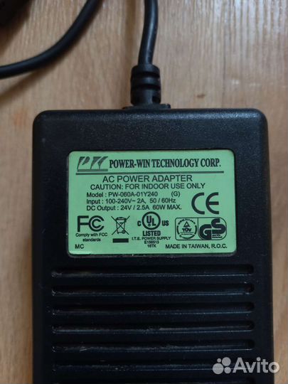 Блок питания 24V 2,5A 60W