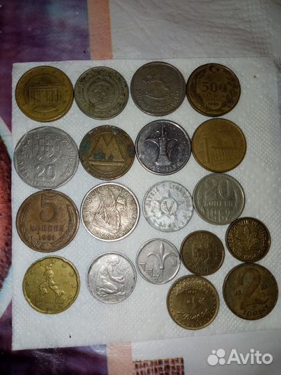 Старые монеты и готовая коллекция