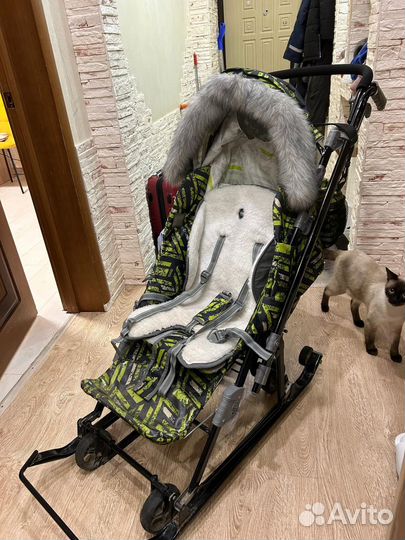 Детские санки коляска бу