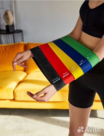 Спортивные резинки для фитнеса, йоги, пилатеса / У