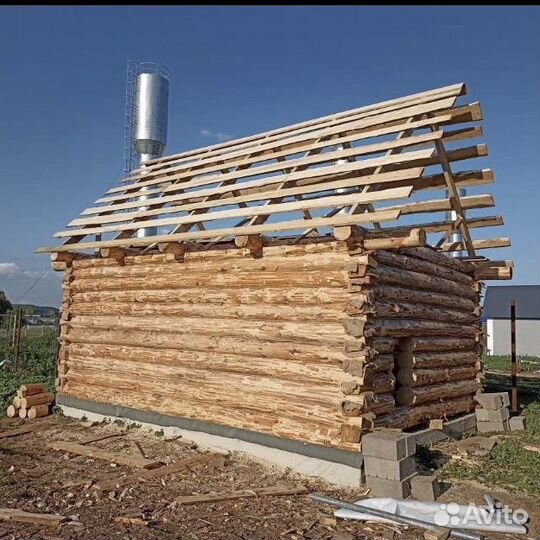 Сруб бани 3*5