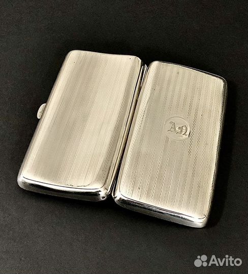 Портсигар антик 1912 год серебро