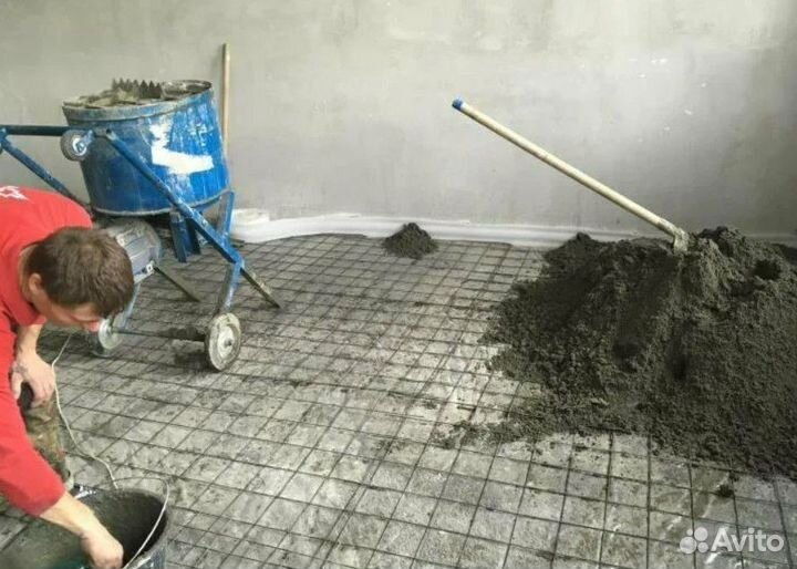 Стяжка пола под ключ (полуручка)