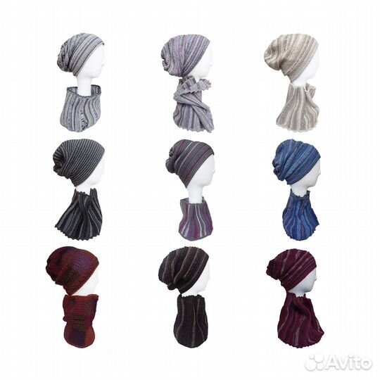 Шапка и снуд Вязаный комплект