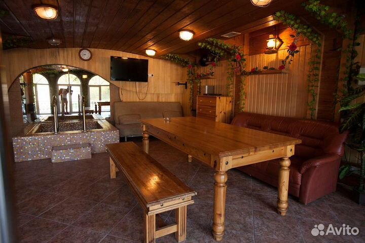 Сауна с бассейном,Банный комплекс