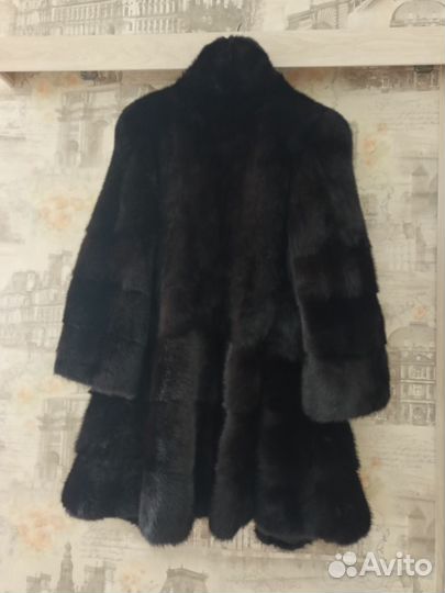 Шуба норковая 42 44 черная