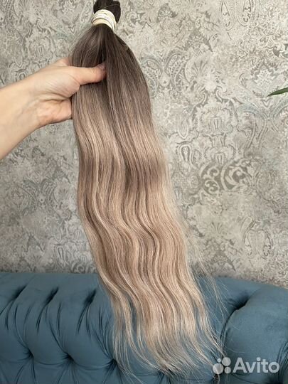 Волосы натуральные для наращивания 50 см