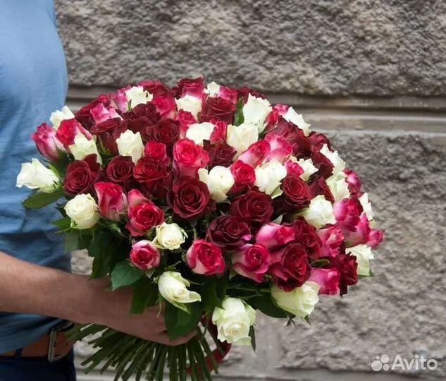 Розы Микс 51шт 101шт