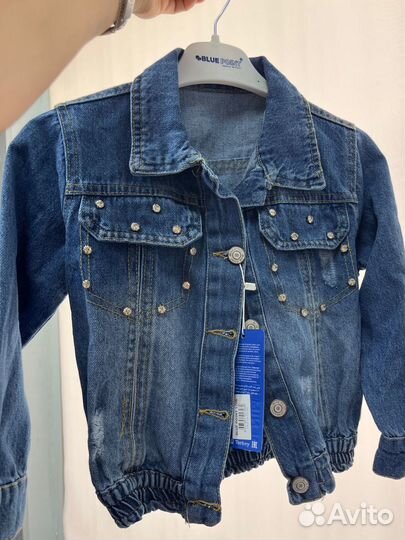 Джинсовая куртка для девочки новая
