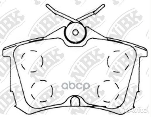 Колодки тормозные дисковые задние PN8109 NiBK
