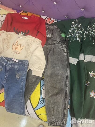 Одежда для девочки пакетом 3-5 лет