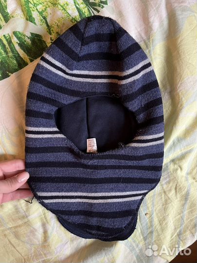 Шапка балаклава на 1-1,5 года, перчатки