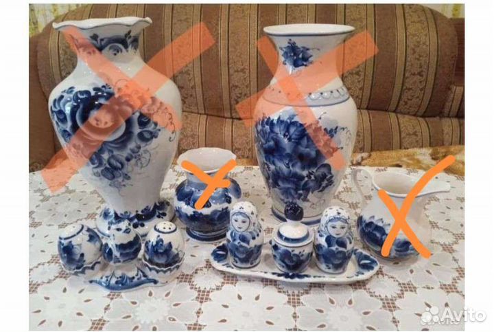 Посуда Гжель новая