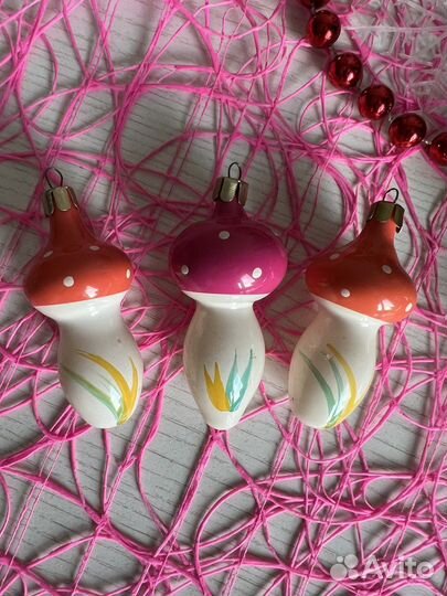 Елочная игрушка «Гриб»