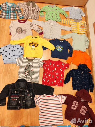 Вещи пакетом 56-86 + обувь. До 2х лет