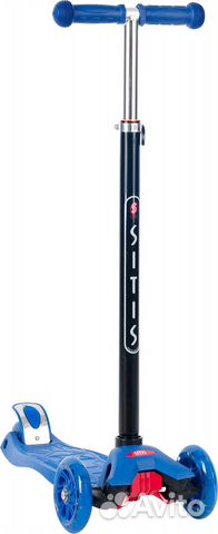 Самокат трехколесный sitis Slicker (2023) синий St