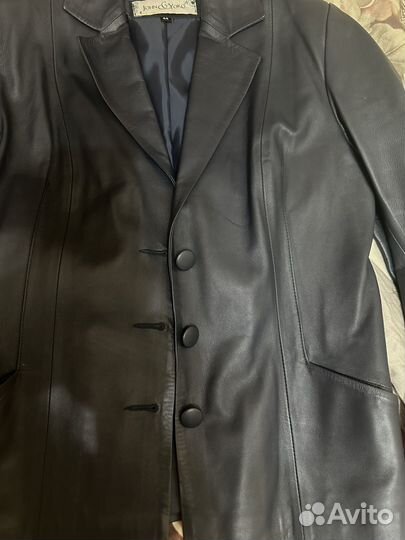 Кожаная куртка натуральная кожа 48