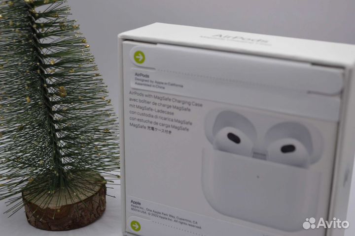 AirPods 3 «Оригинал» (Гарантия + Доставка + Чехол)