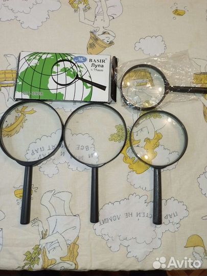 Лупы 10см,9см,7.5см