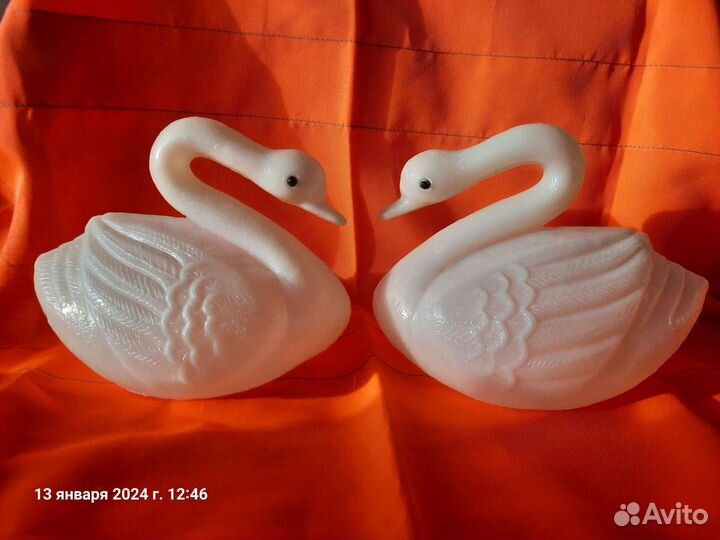 Игрушка Лебедь, дутыш, пластик, пластмасса