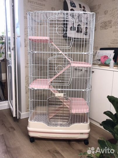 Клетка Kredo R63 для шиншилл, хорьков, дегу