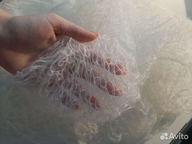 Лёгкий вязаный шарф ручная работа