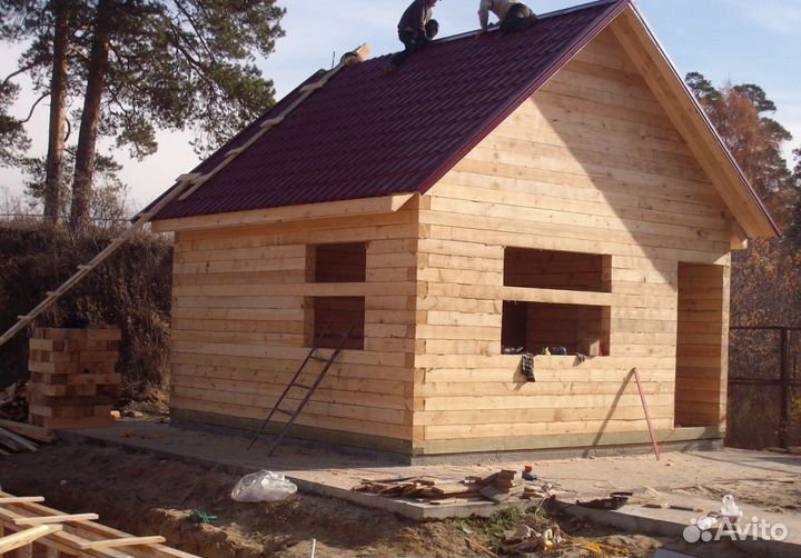 Строим дома бани из бруса