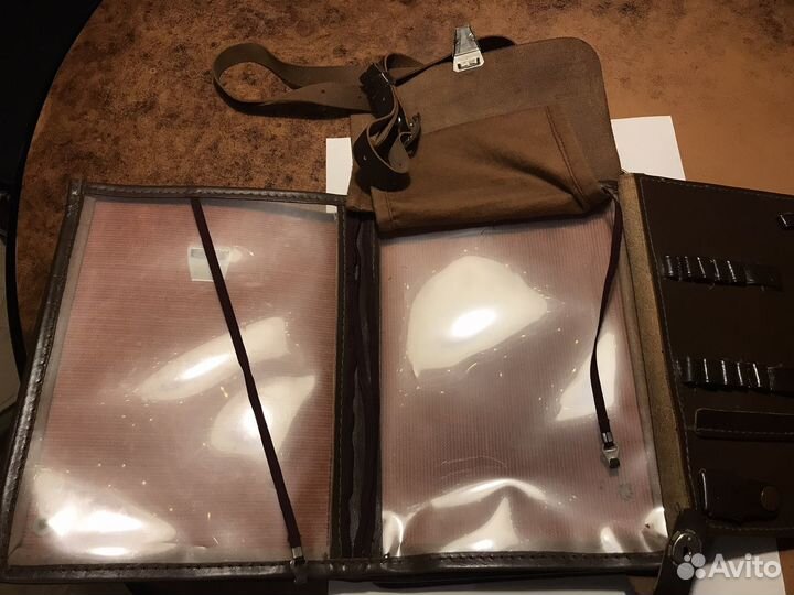 Кожаный сумка планшет офицерский СССР