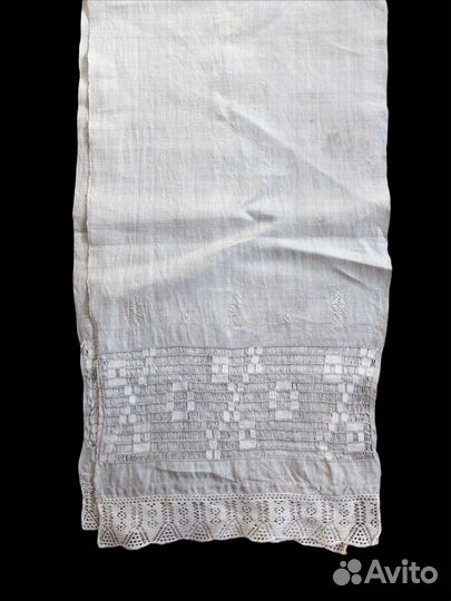 Старинное дотканое полотенце 19 век Рушник