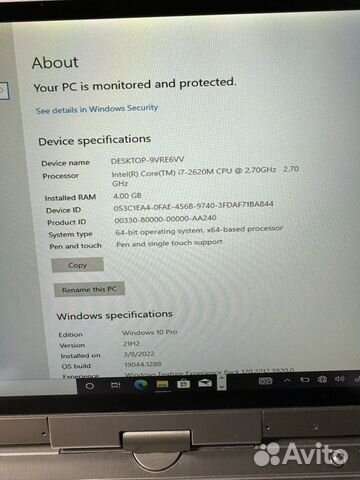 Защищенный Ноутбук-планшет HP 2760p объявление продам