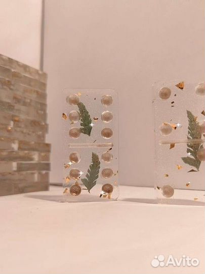 Домино из эпоксидной смолы