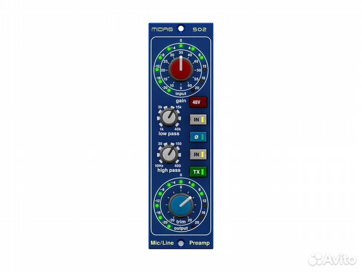 Midas Microphone Preamplifier 502 V2