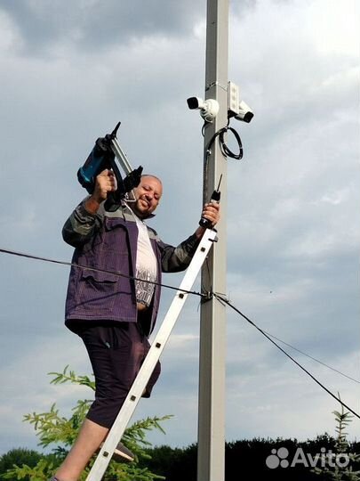 Установка камер видеонаблюдения / Монтаж камер