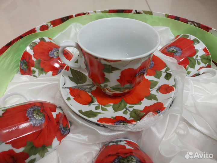 Чайный сервиз на 6-персон новый